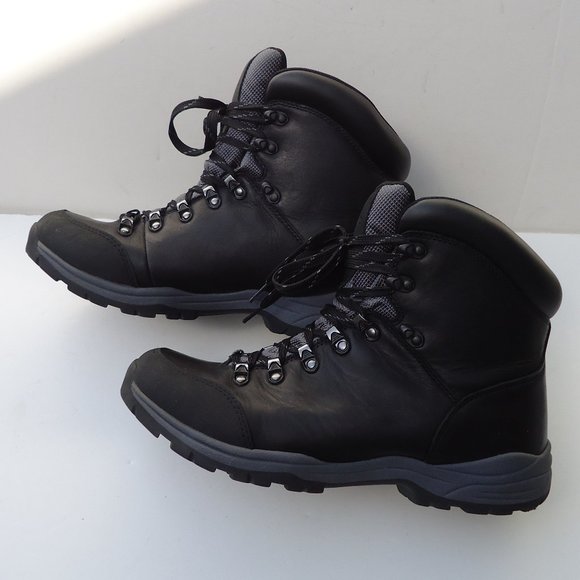 SIZE 10.5 D. Lands\' End leather winter hiking snow boots. main image 15